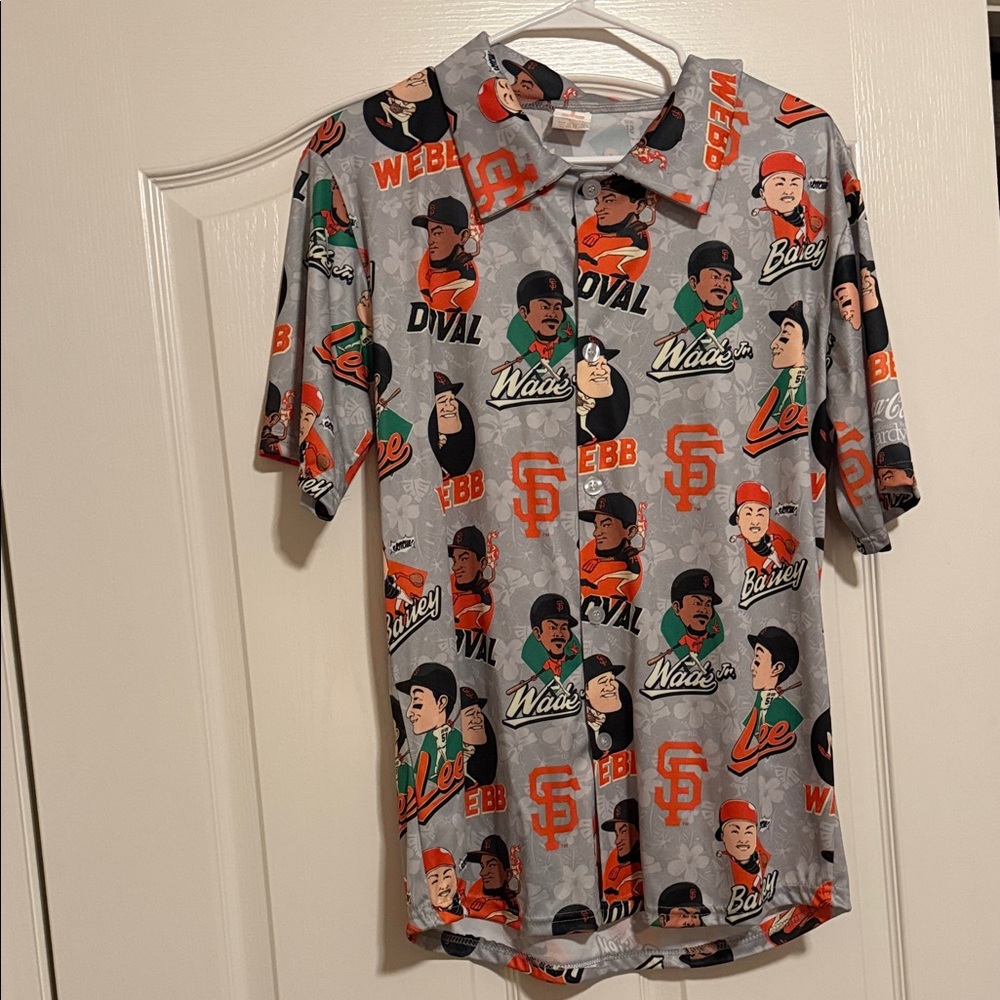 Gray Graphic Baseball Shirt